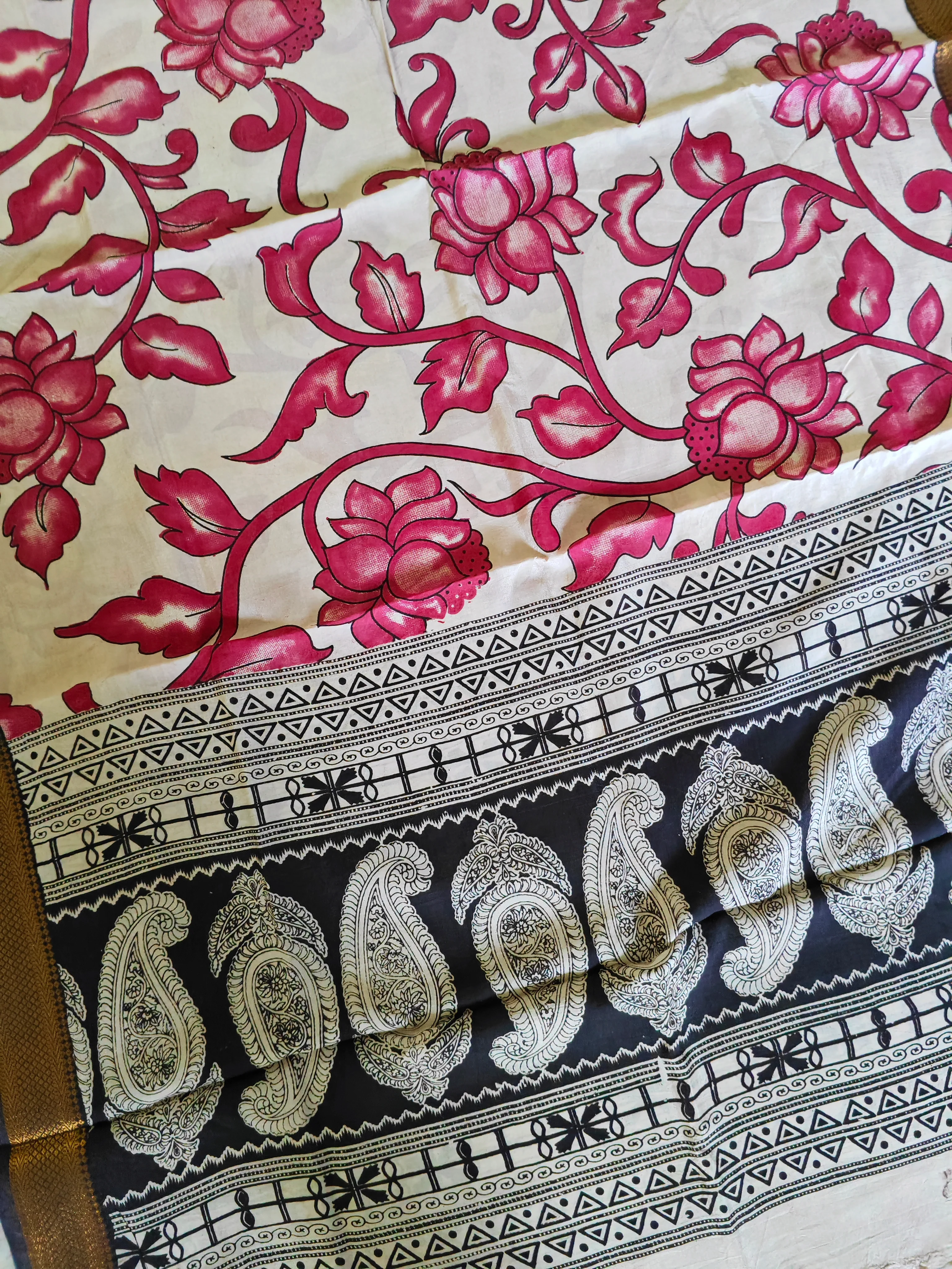 Kalamkari Silk Dupatta - Image 3