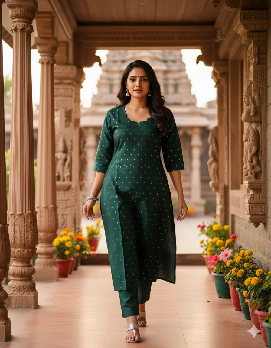 Premium Raw Silk Kurti - Image 3